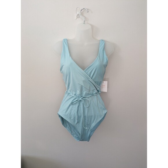 Andie Swim Other - NEW Andie Swim Women's The Belmar One Piece V-Neck Swimsuit California Blue SZ S
